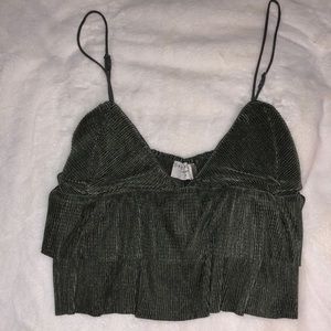 Ruffled Crop Tank